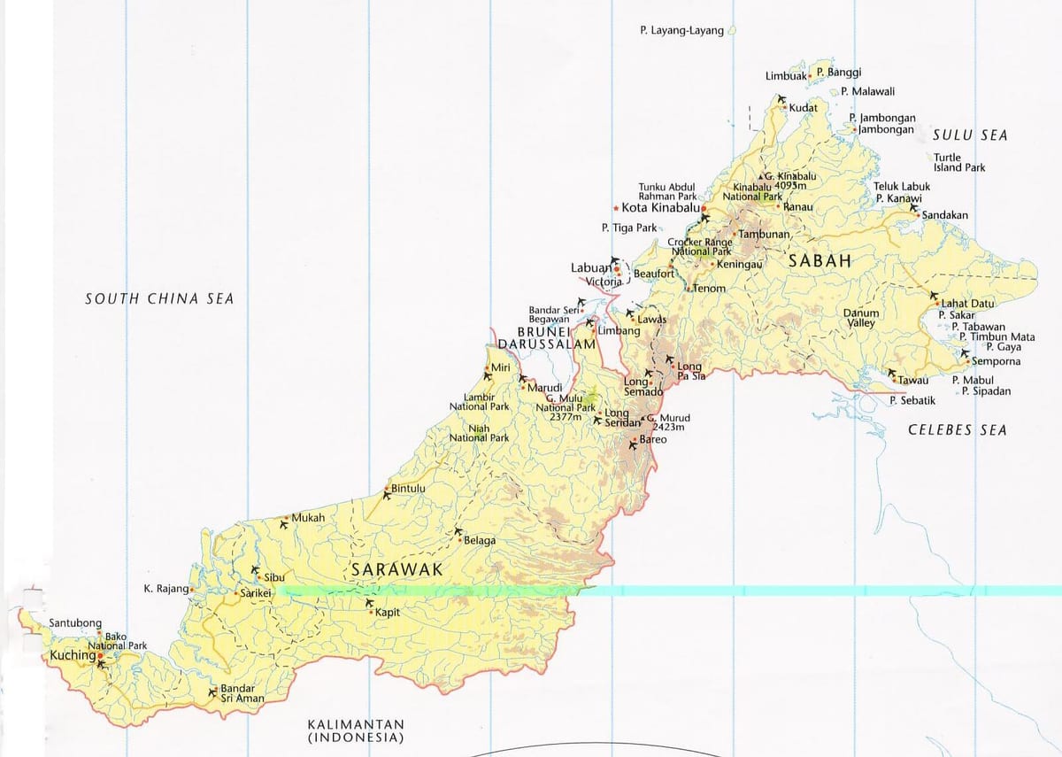 kort over labuan malaysia