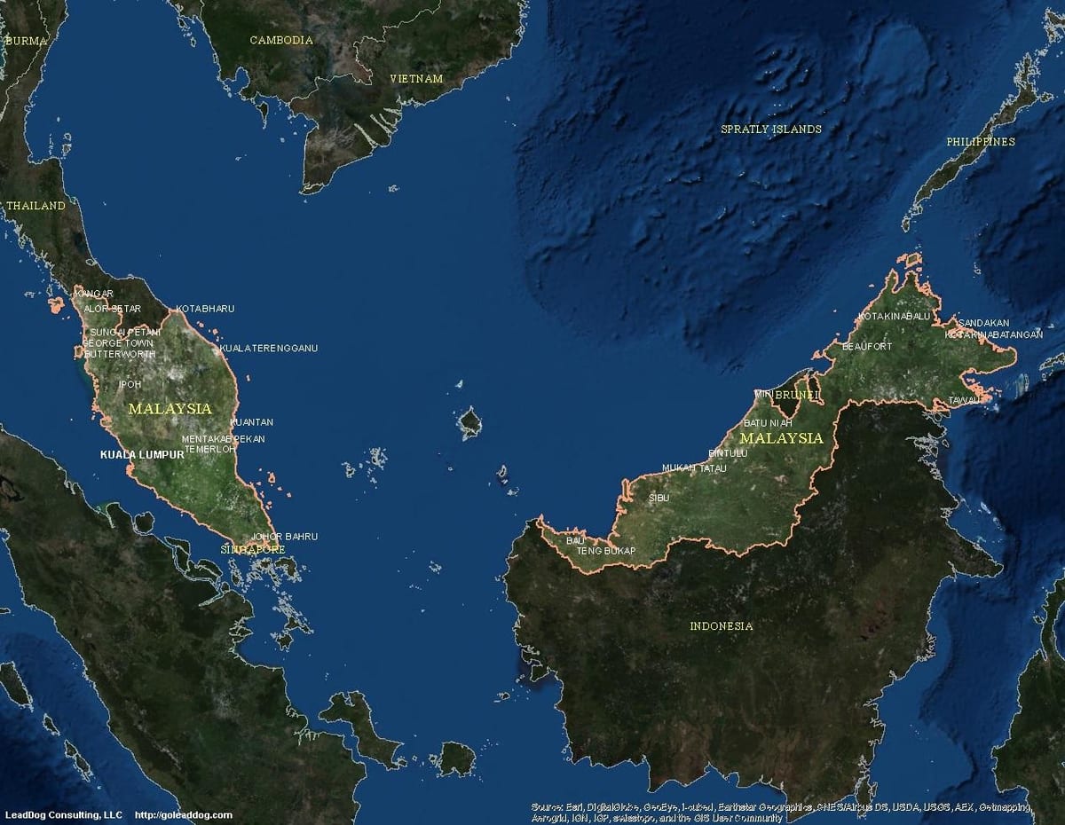 kort over live kort malaysia