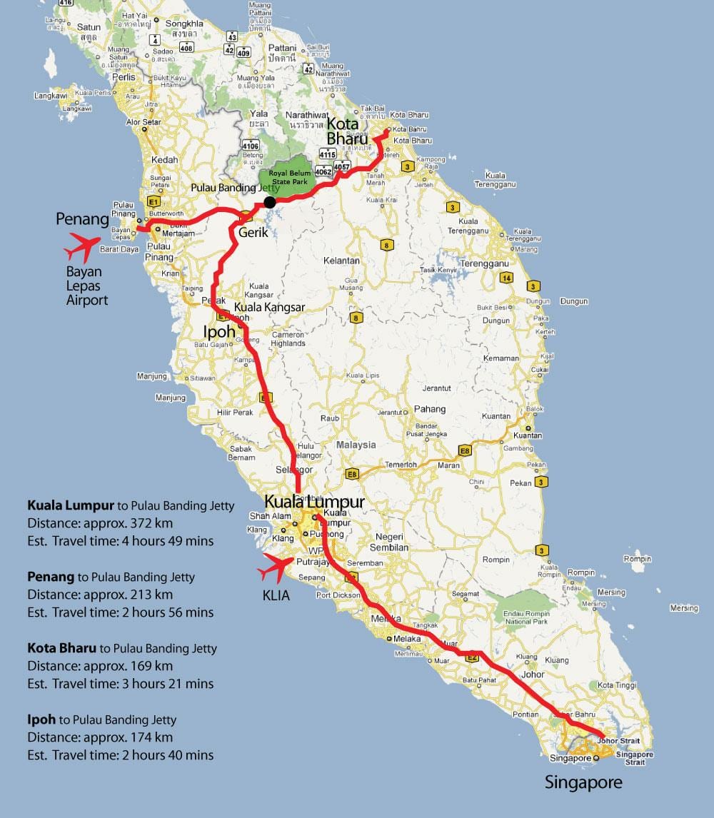 ipoh i malaysia kort