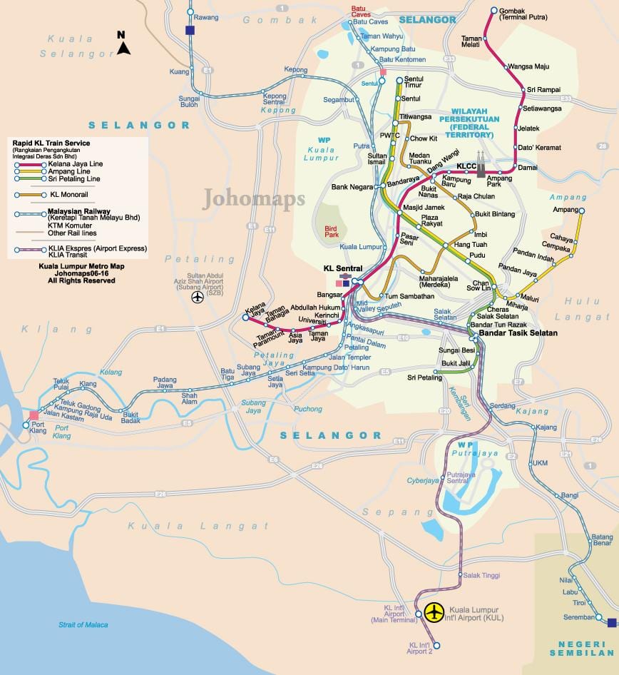 malaysia subway kort