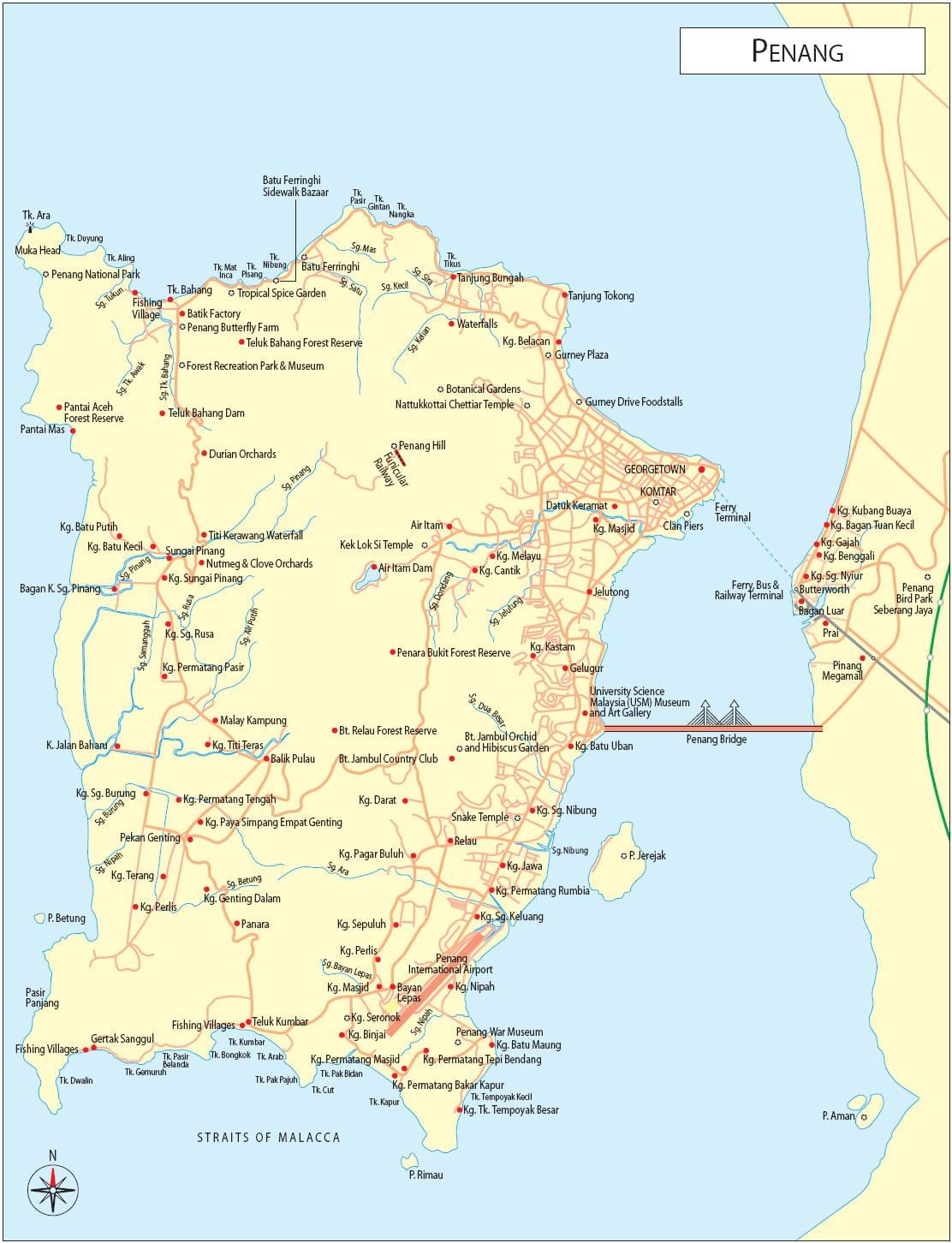 kort pulau pinang malaysia