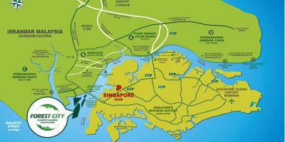 Kort over skov, by malaysia