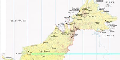 Kort over labuan malaysia