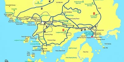 Kort over malaysia og langkawi