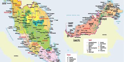 Malaysia attraktioner kort