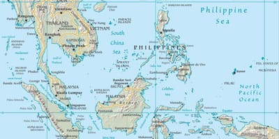 Kort over malaysia i asien