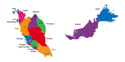Kort over malaysia kort billede