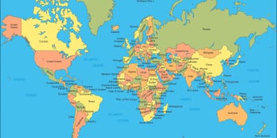 Malaysia placering i verden kort