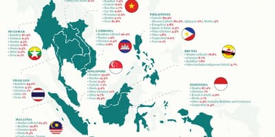 Kort over malaysia religion