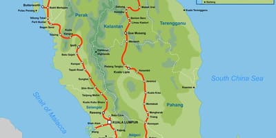 Malaysia tog kort 2016