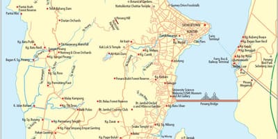 Kort pulau pinang malaysia