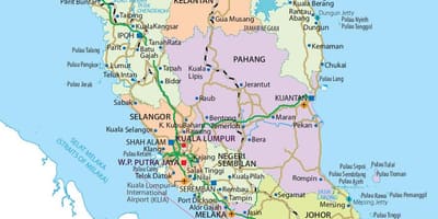 Penisular malaysia kort